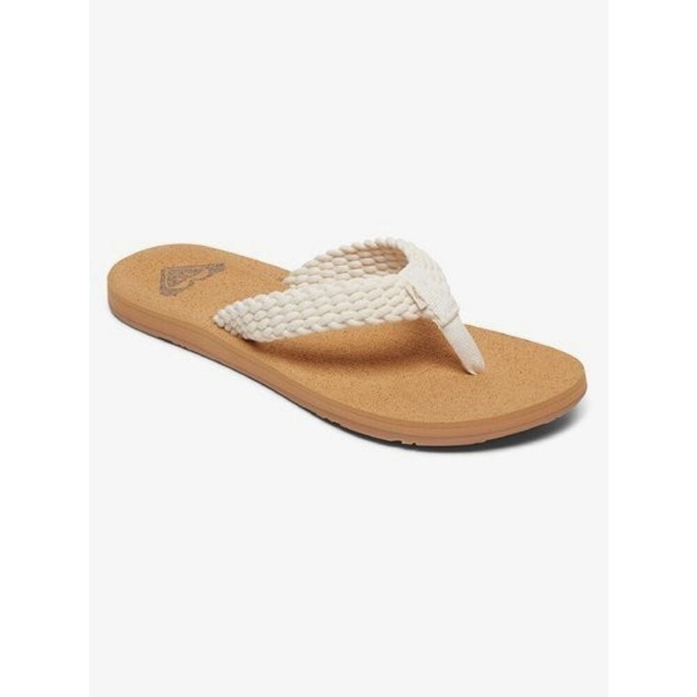 Roxy Women's Sandals in Cream and Tan